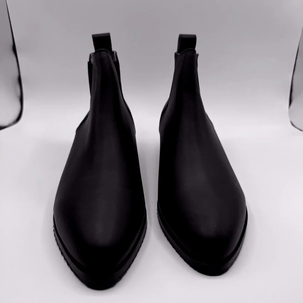 Nisolo‎ Eva Everyday Chelsea Boot Black Leather 9.5 New Waterproof